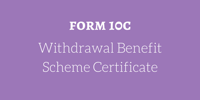 What is Form 10C?
