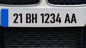 BH number plate